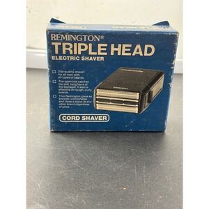 Vintage Remington Triple Head Electric Shaver PM-850 Corded Shaver no cord USA